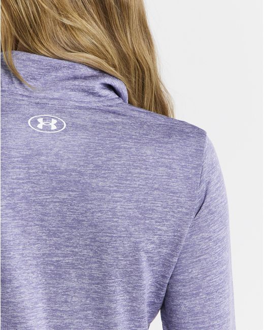 Under Armour Purple Tech 1/2 Zip Twist Top