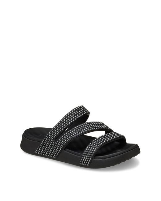 CROCSTM White Get Away Strappy Gems Detail