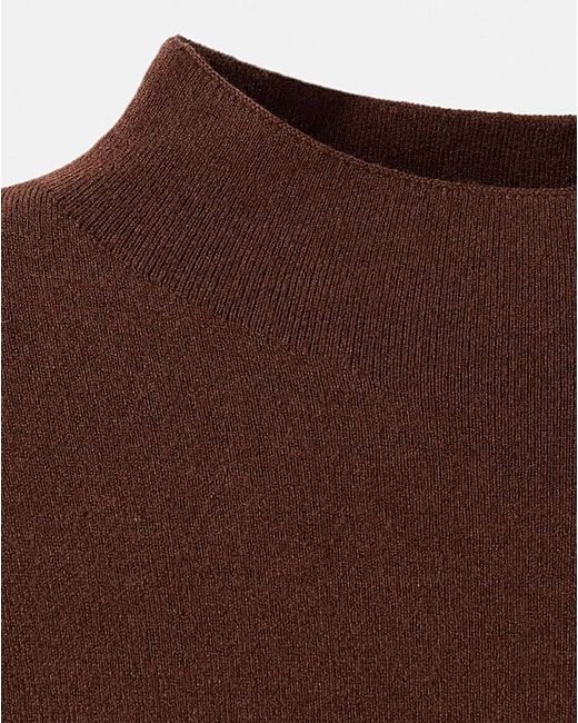 Mango Brown High Neck Sweater