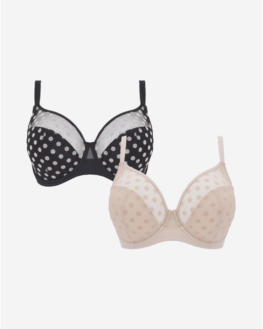 Pretty Secrets Brown 2 Pack Everyday Hannah Full Cup Bras