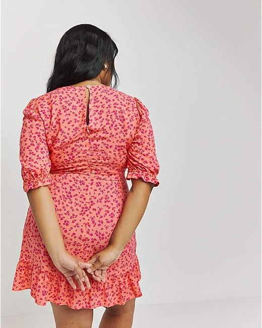 Nobody's Child Red Serena Floral Dress
