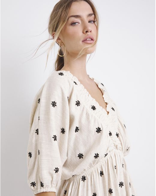 Simply Be Natural Linen Blend Dress