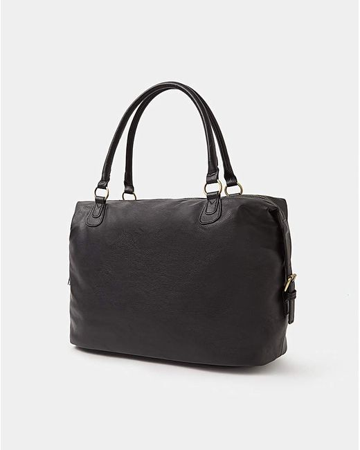 Accessorize Black Double Zip Shoulder Bag