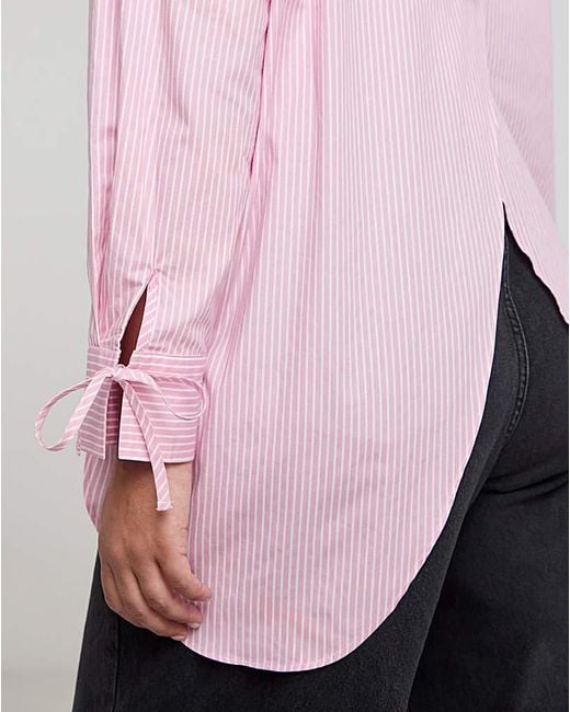 Simply Be Pink Open Back Shirt
