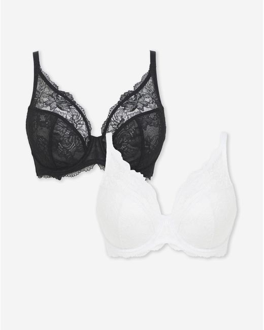 Pretty Secrets White 2 Pack Ella Full Cup Wired Bras