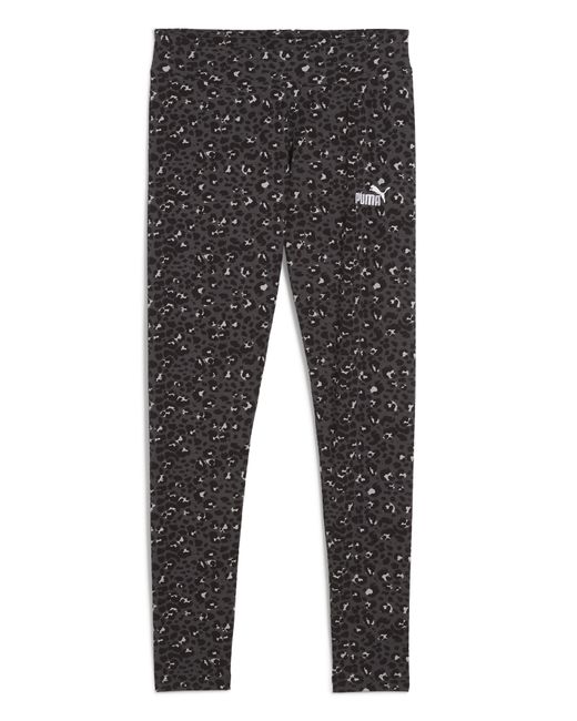 PUMA Gray Essential Animal Print Leggings