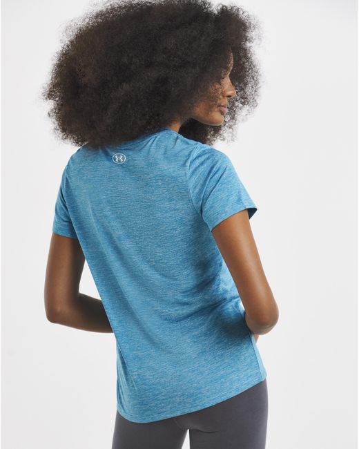 Under Armour Blue Tech V Neck T-Shirt
