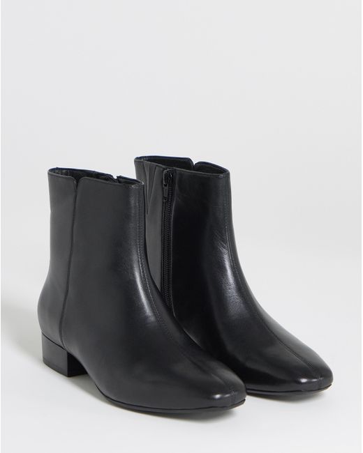 JD Williams Gray Leather Ankle Boots E Fit