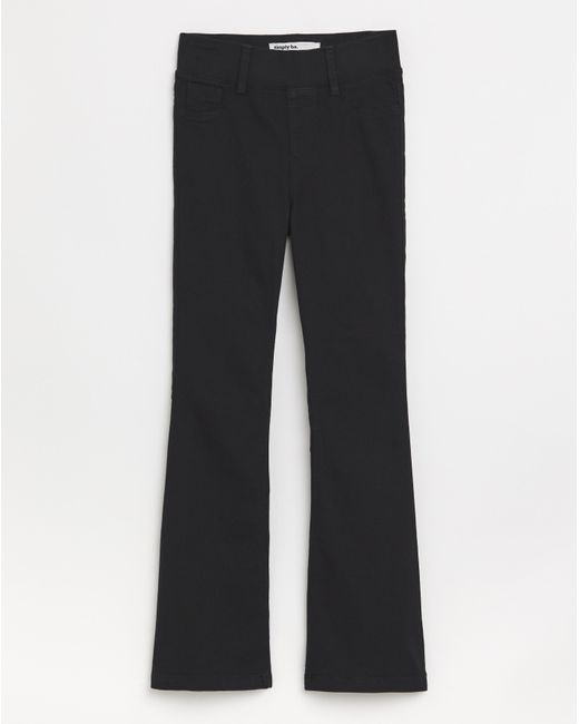 Simply Be White Flared Pull On Jeggings