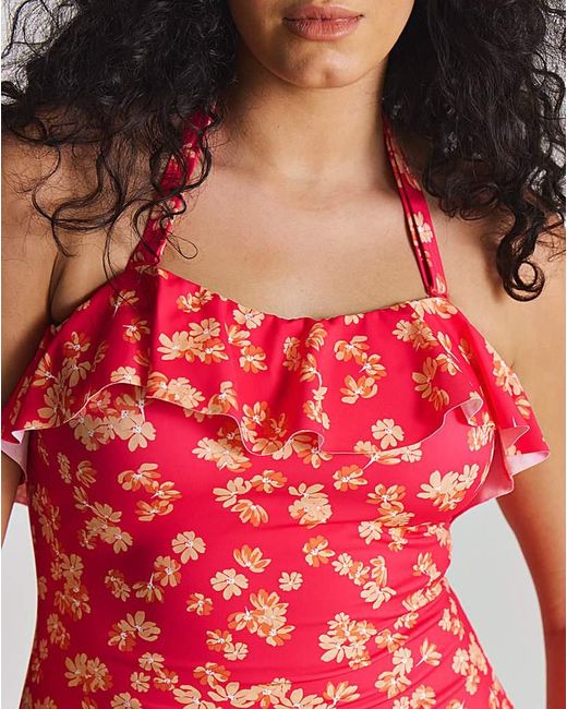 Simply Be Red Value 2 Pack Swimsuits