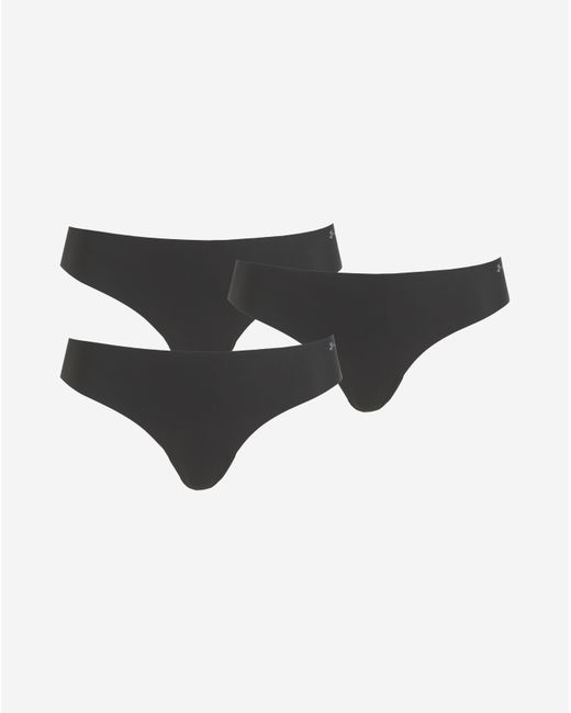 Under Armour Black 3 Pack No Show Bikini