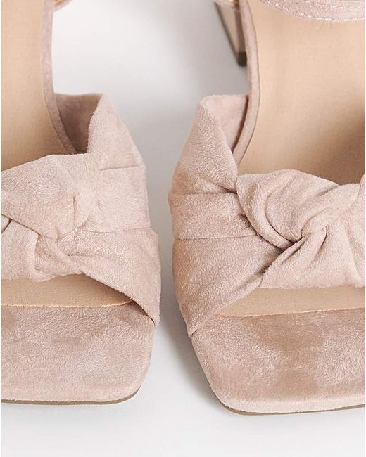 JD Williams Natural Twist Upper Block Heel Extra Wide