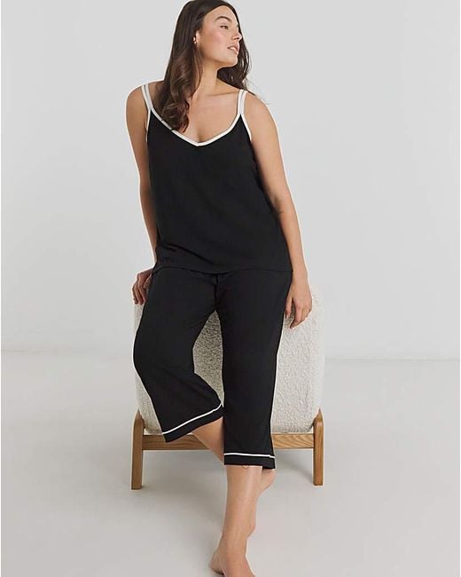 Pretty Secrets Black Culotte Set