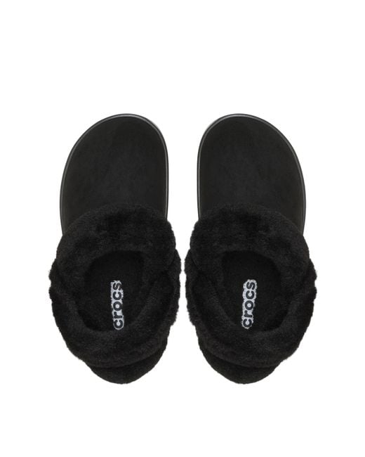 CROCSTM Black Unfurgtble Vegan Suede Clog