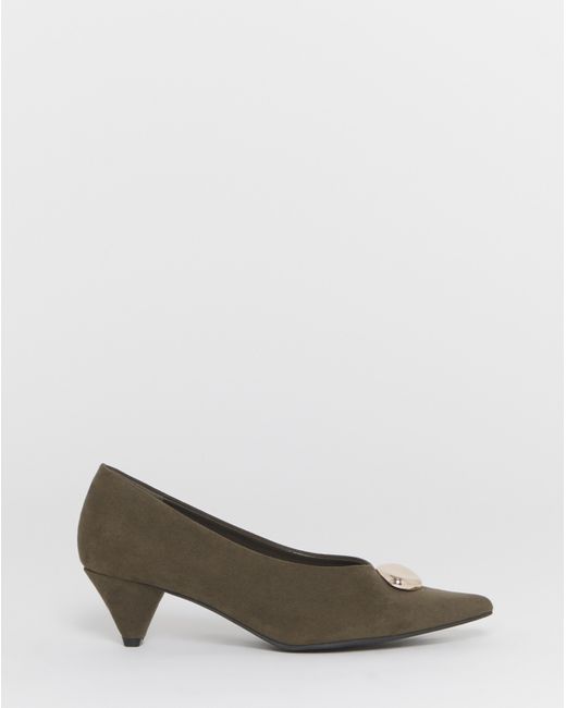 Simply Be Blue High Cut Court Shoe Trim Wide