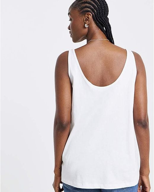 Simply Be White Slouch Vest