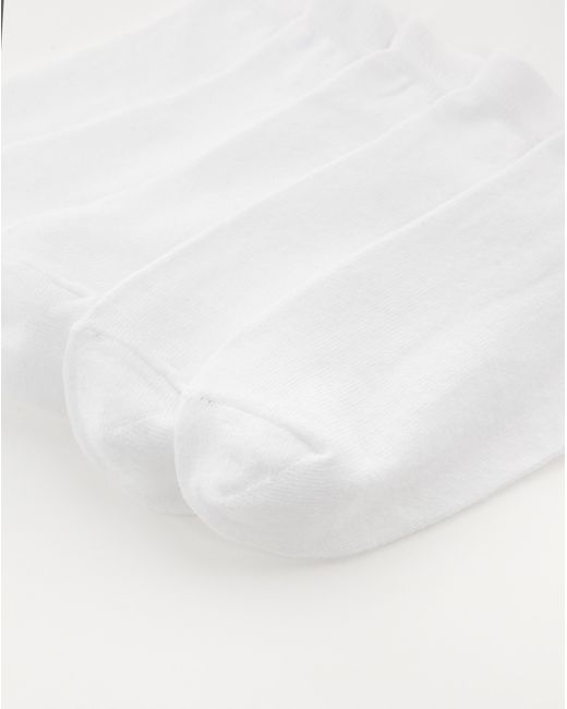 Pretty Secrets White 5 Pack Super Value Trainer Liner Socks
