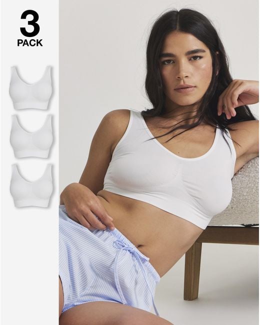 Pretty Secrets White 3 Pack Comfort Tops