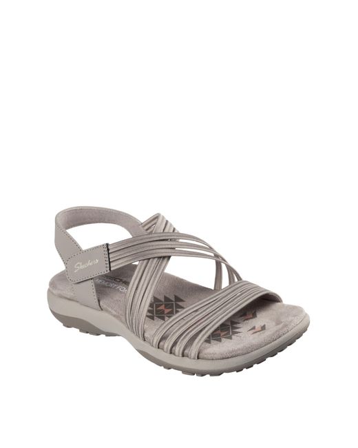 Skechers White Reggae Standard Sandals