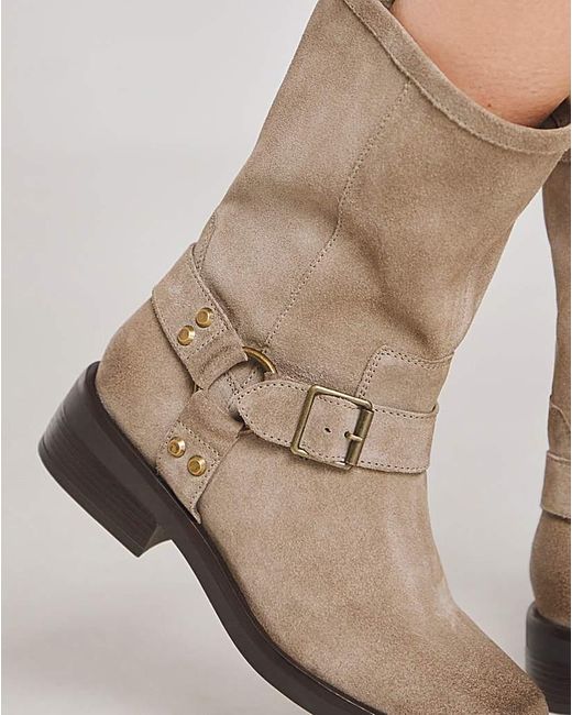 Simply Be Natural Harness Buckle Boot Wide