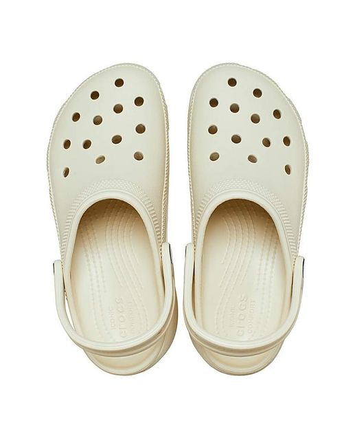 CROCSTM Natural Classic Platform Clogs D Fitour