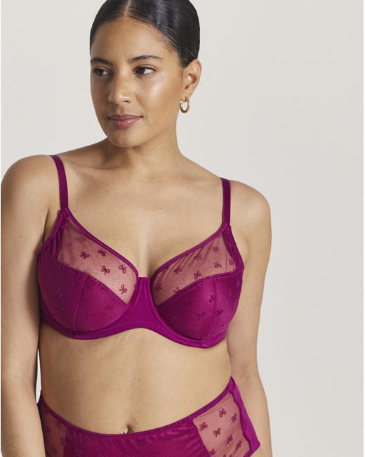 Pretty Secrets Pink 2 Pack Hannah Bow Full Cup Bra