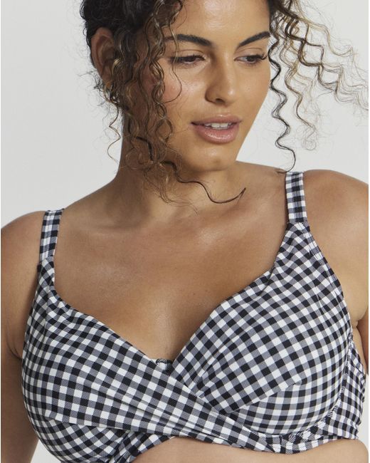 Figleaves Multicolor Underwired Non Pad Bikini Top