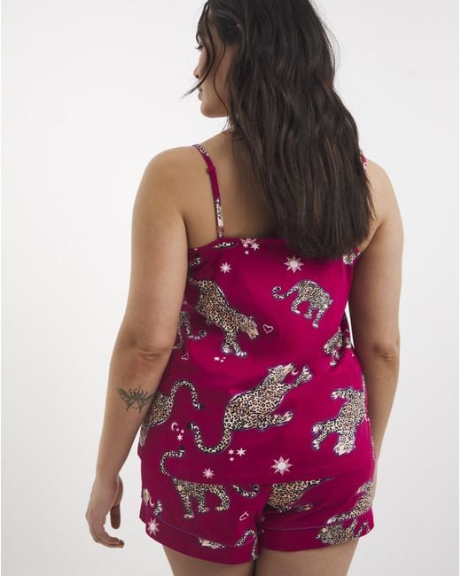 Pretty Secrets Purple Animal Cami Set