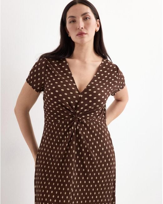 Mango Brown Dress Pomi