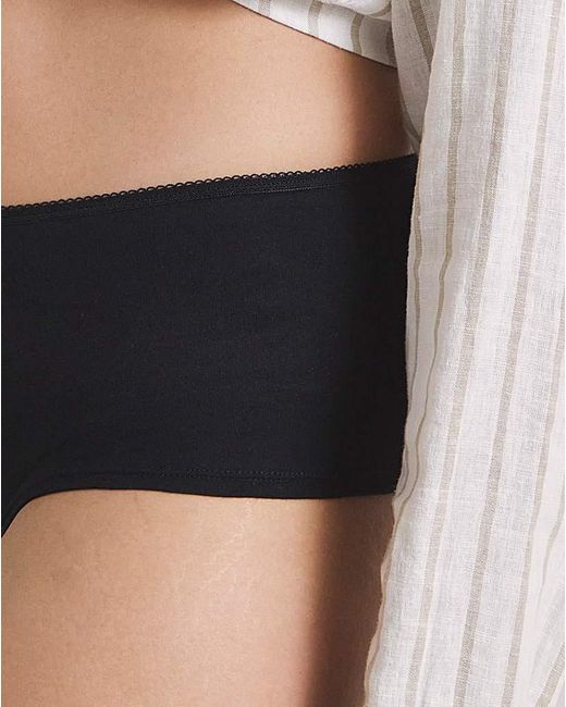 Pretty Secrets Black 4 Pack Value Cotton Shorts