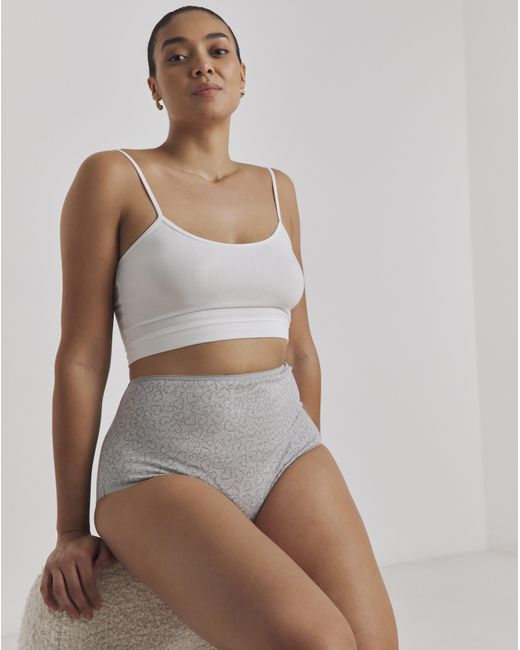 Pretty Secrets Gray 7 Pack Full Fit Brief