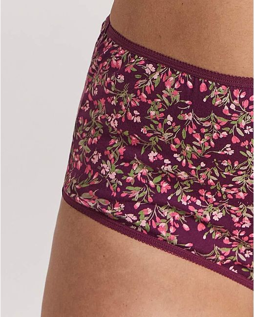 Pretty Secrets Red 6 Pack Full Brief Knickers