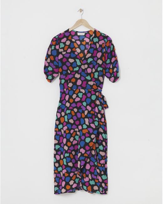Dancing Leopard Blue Olivera Midi Dress