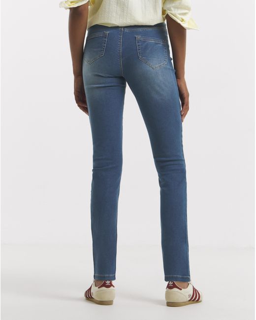 Simply Be Blue Slim Pull On Jeggings