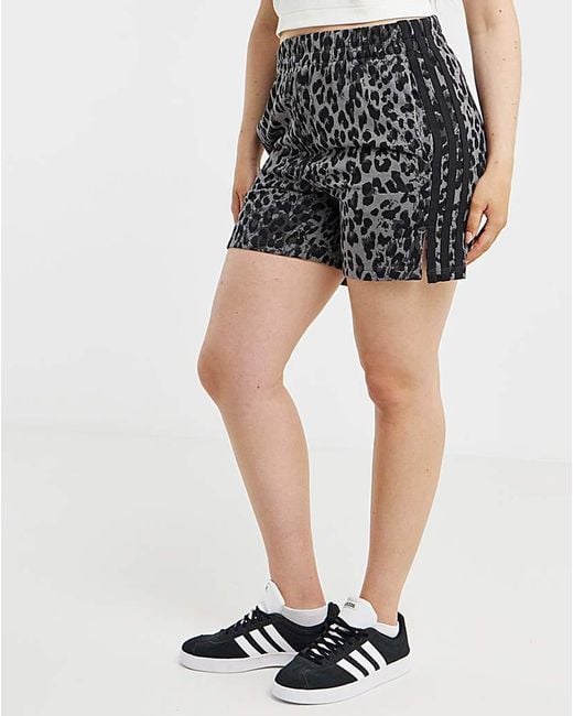 Adidas Blue Leopard Print Short