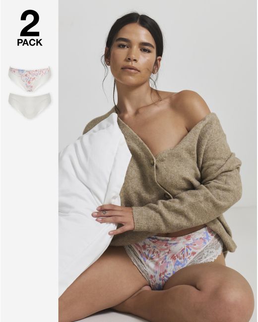 Pretty Secrets Brown 2 Pack Adrianne Midi Briefs