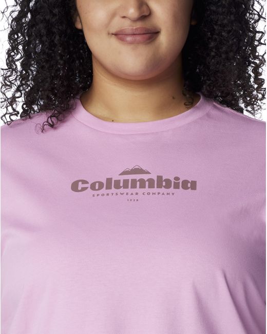 Columbia Purple Columbia North Cascades Relaxed T-Shirt