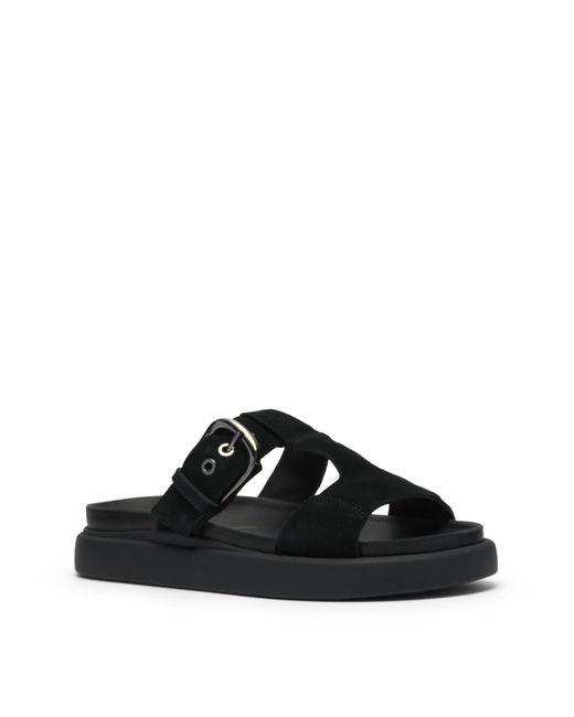Clarks Black Aristella Leather Sandal D Fit