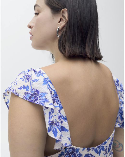 Mango Blue Dress Ramona