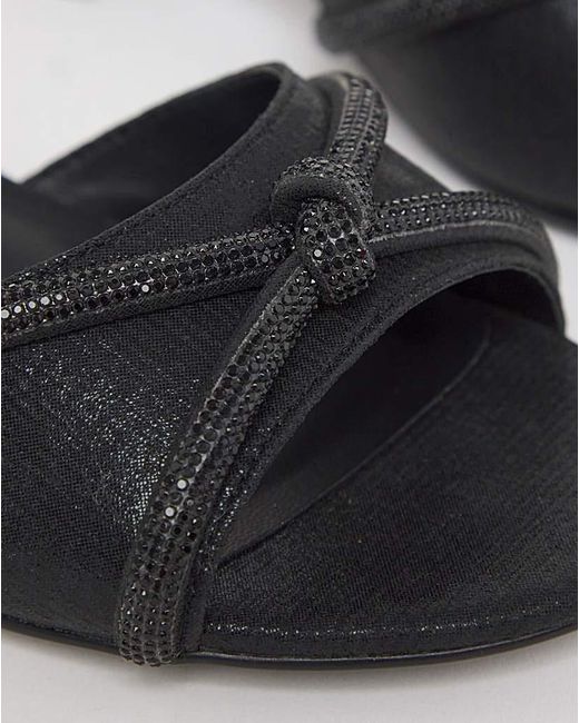 JD Williams Blue Diamante Two Part Heel Wide