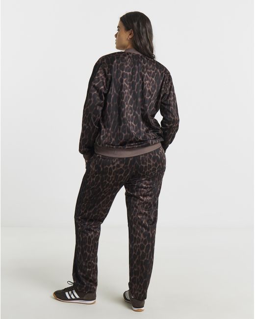 Adidas Black Print 3 Stripes Tracksuit