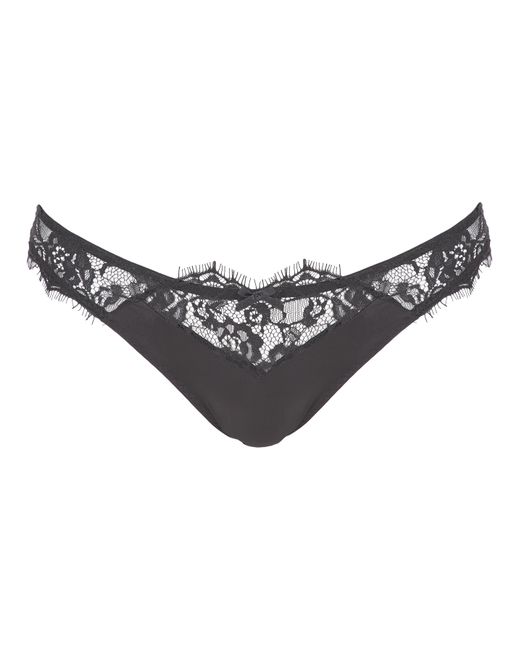 Figleaves Black Pulse Lace Brazilian