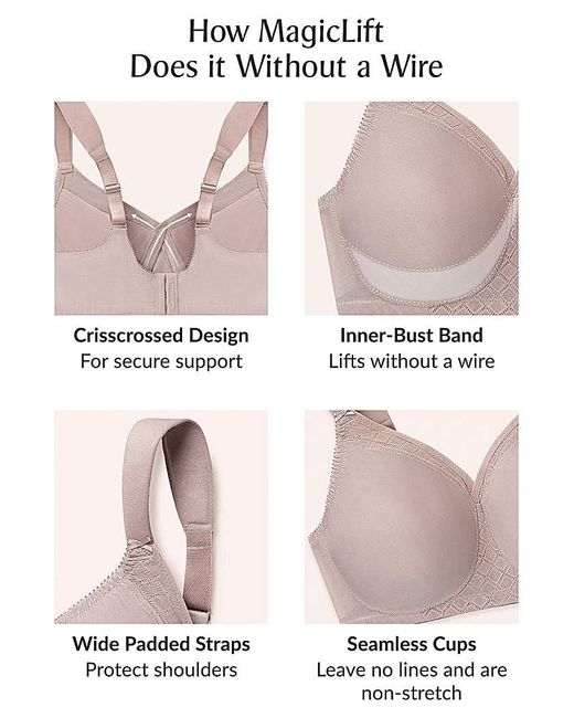 Glamorise White 1080 Magic Lift Bra