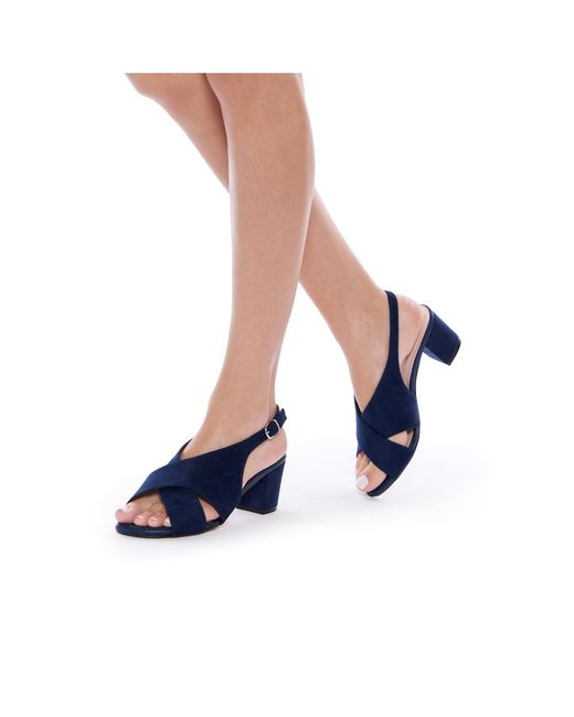Paradox London Blue Neroli Wide Fit Sandals