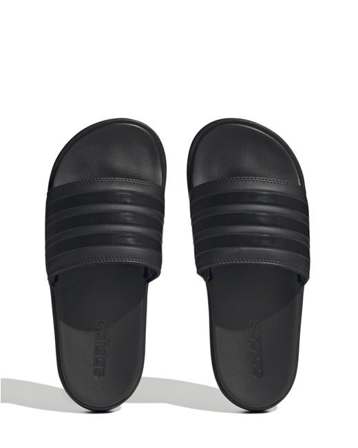Adidas White Adilette Platform Slides