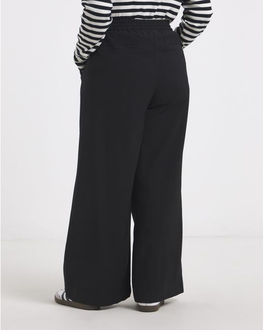 Simply Be Blue Wide Leg Trousers