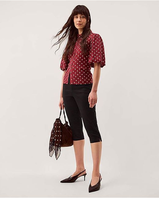 Monsoon Red Catalina Capri Trousers