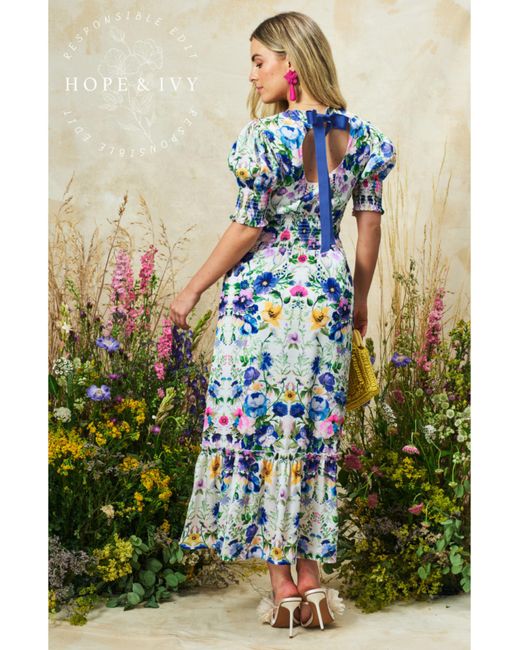 Hope & Ivy Green Charlotte Ann Dress