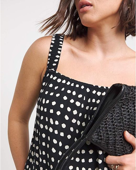 Simply Be Black Crinkle Cami