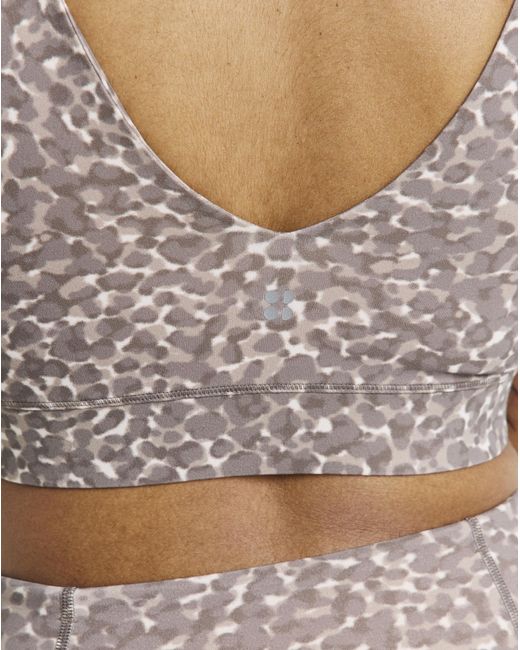Sweaty Betty Gray Ultimate Studio Voop Bra